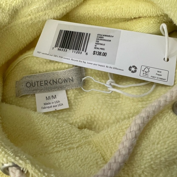 Outerknown Women's Hightide Hooded Terrycloth Swim Coverup Casual Dress Sz M NWT - Picture 5 of 8
